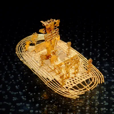 Balsa Muisca, Museo del Oro — Foto: Reg Natarajan, CC BY 2.0, vía Wikimedia Commons