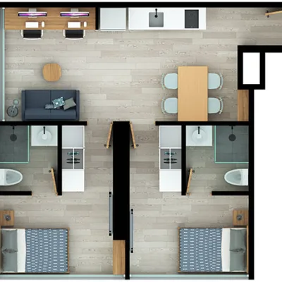 Habitación Twin Deluxe